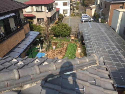 上尾市 Ｋ邸屋根瓦葺直し・白漆喰仕上げ