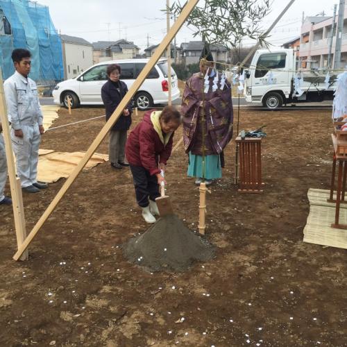 上尾市E邸新築工事_地鎮祭